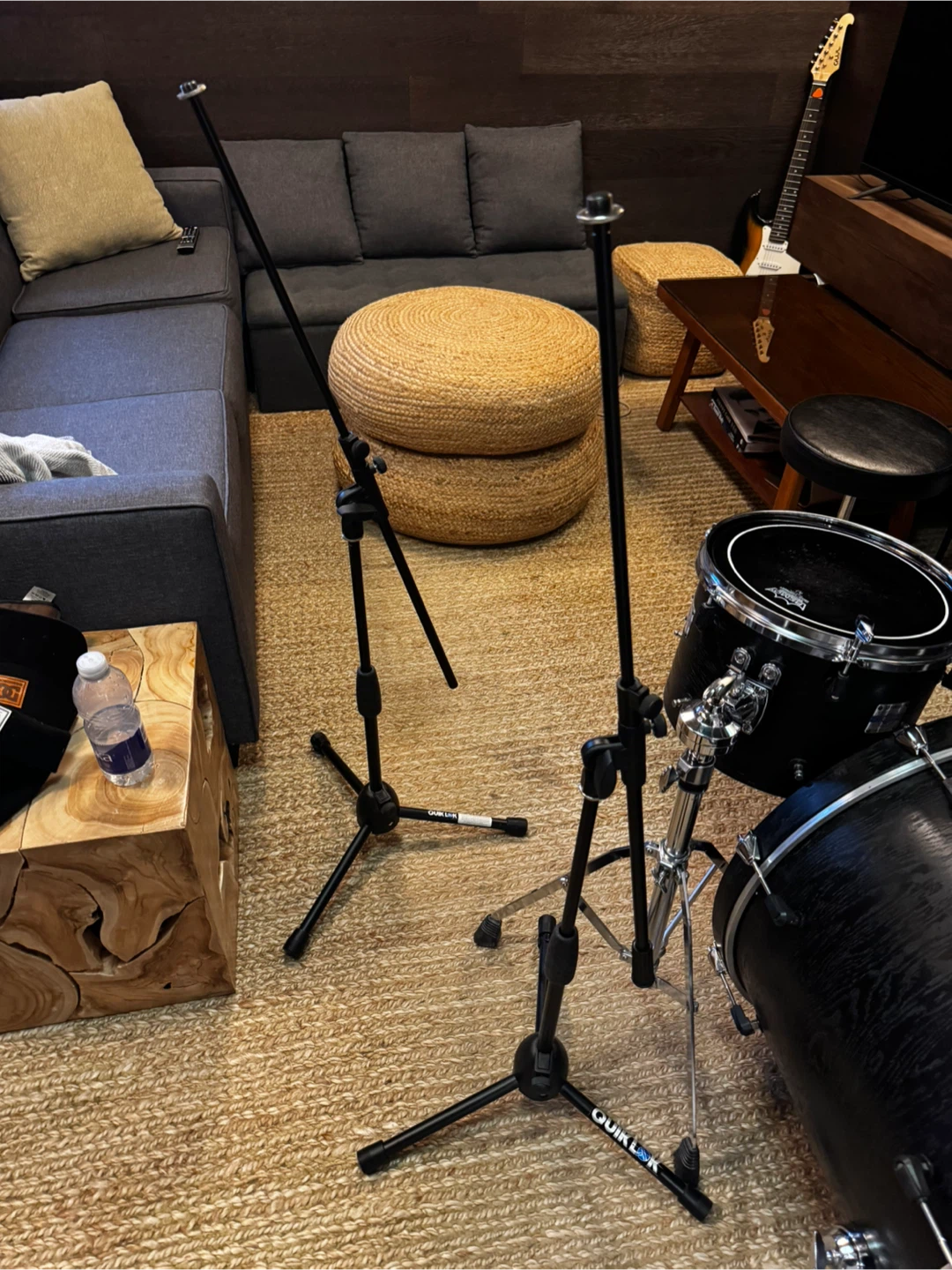 Quiklok Microphone Stand short tripod Telescopic Boom