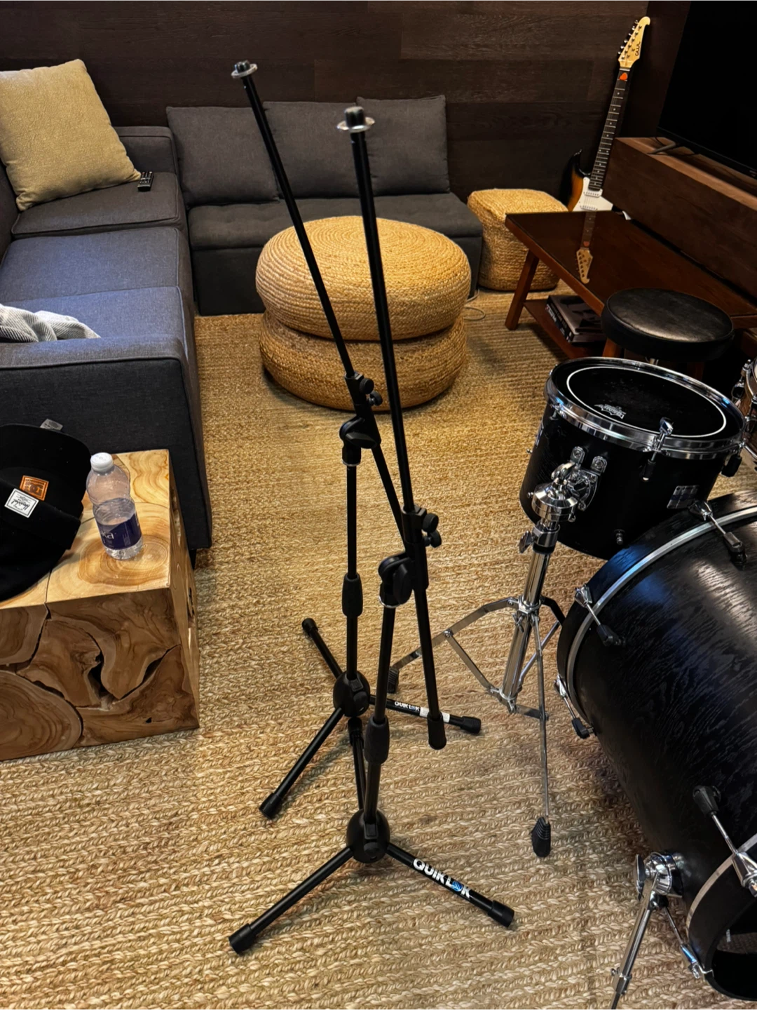 Quiklok Microphone Stand short tripod Telescopic Boom - photo 2