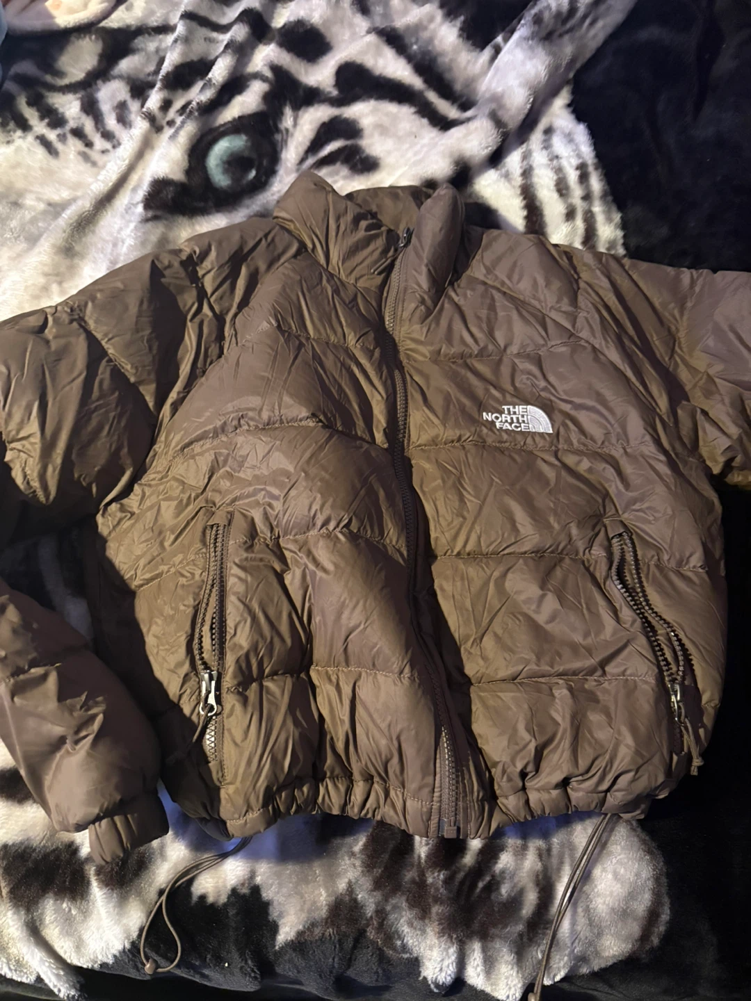 The North Face Women's Brown Puffer Jacket Size L