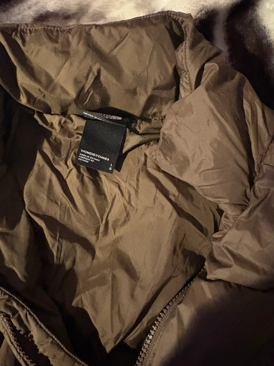 The North Face Women's Brown Puffer Jacket Size L - photo 3