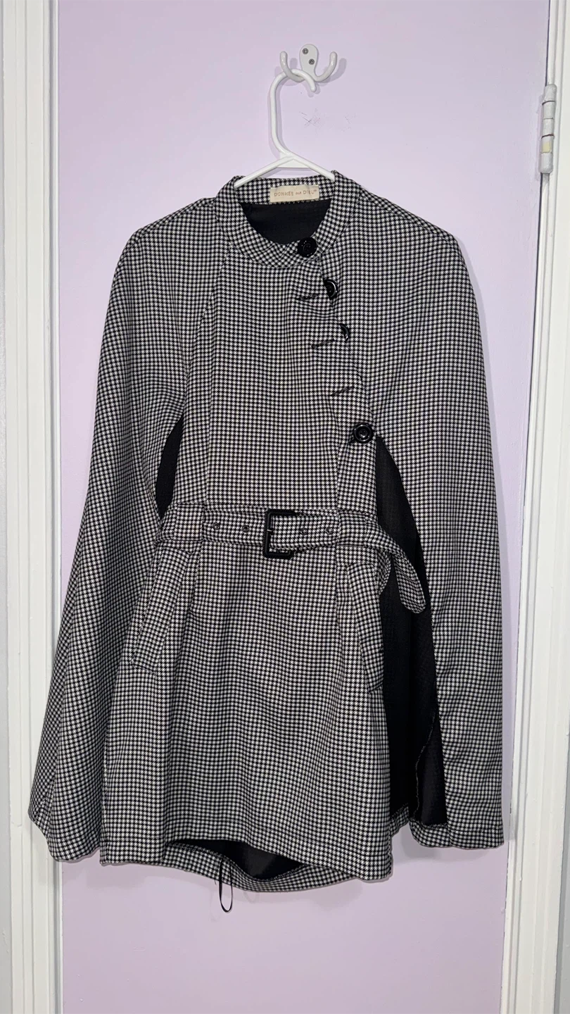 Donnée par Dieu Houndstooth Cape - photo 2