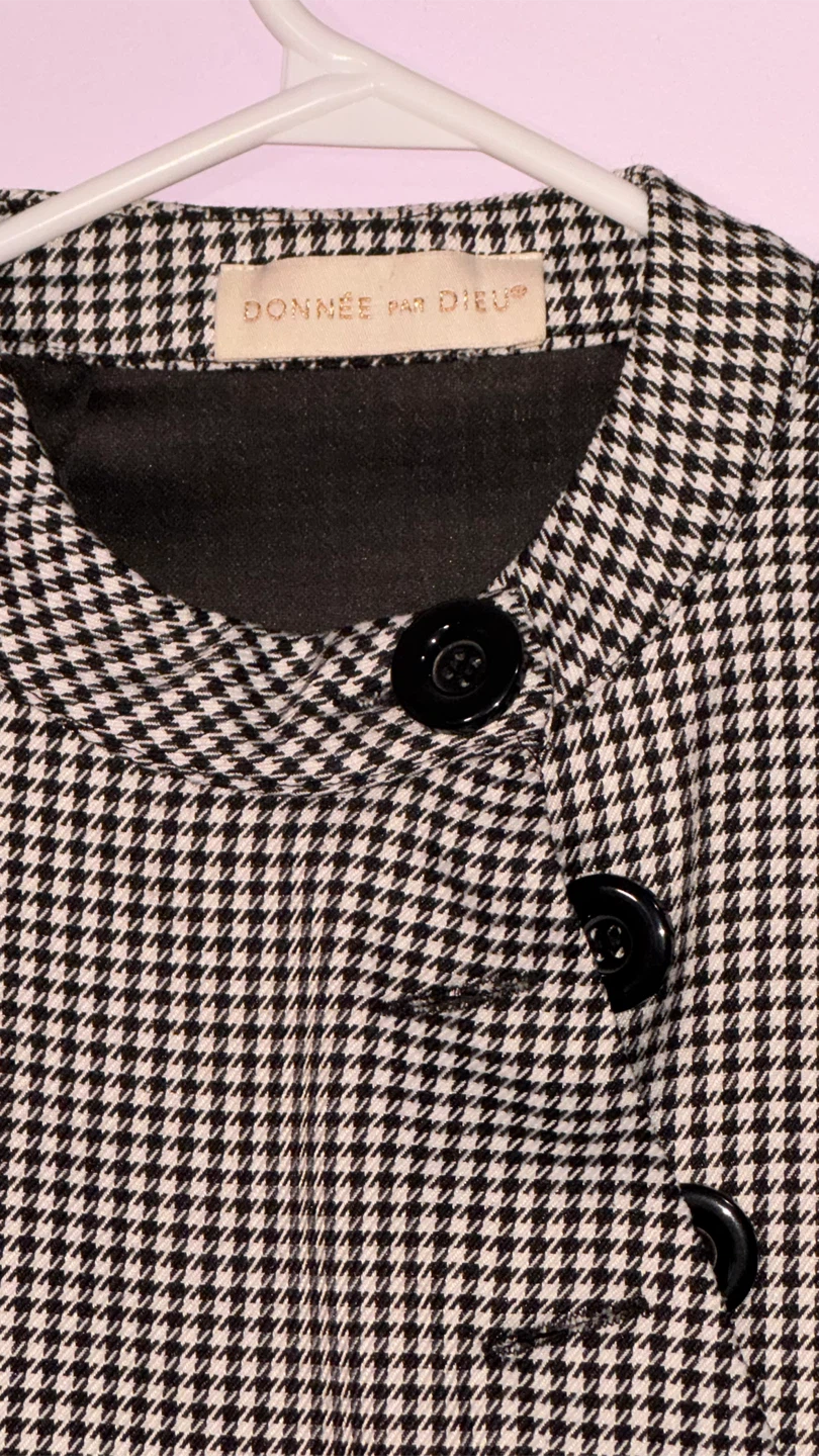 Donnée par Dieu Houndstooth Cape - photo 4