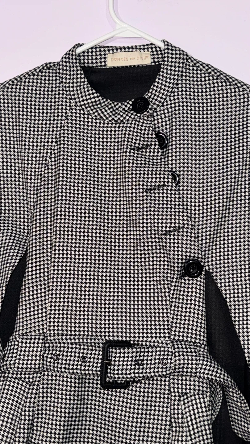 Donnée par Dieu Houndstooth Cape - photo 3