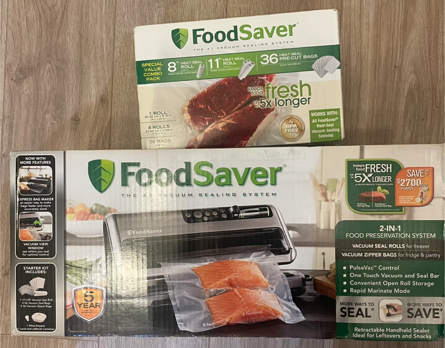 FoodSaver 2-in-1 Food Preservation System with Bags