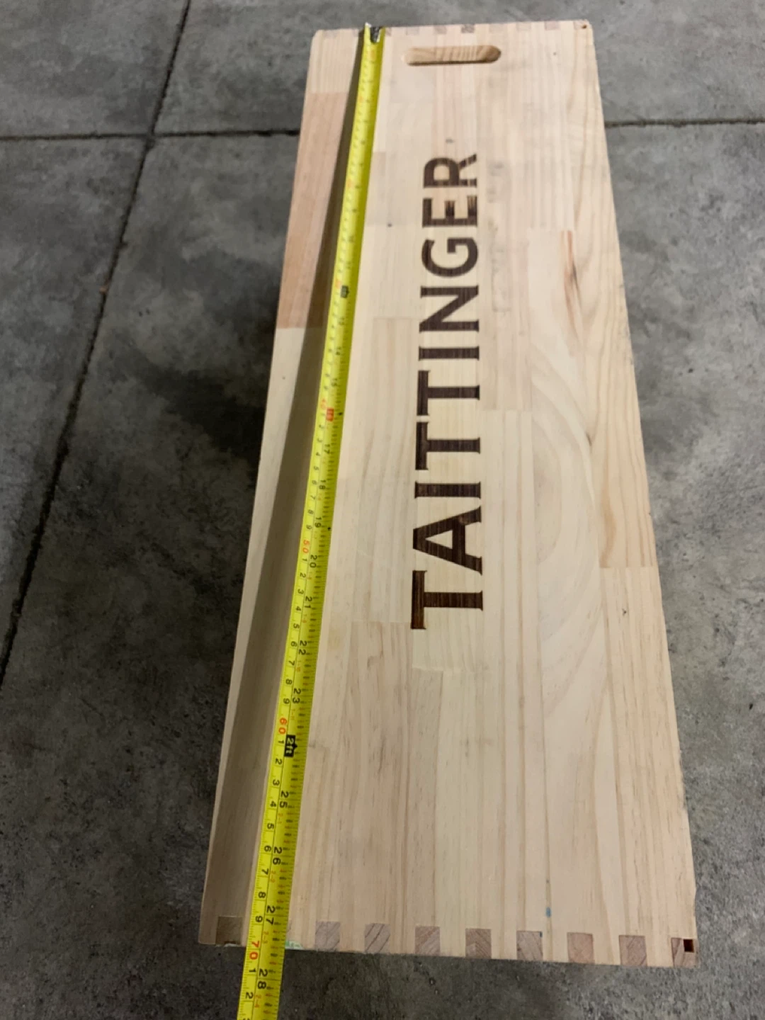 Taittinger salmanazar champagne Wooden Crate - photo 3
