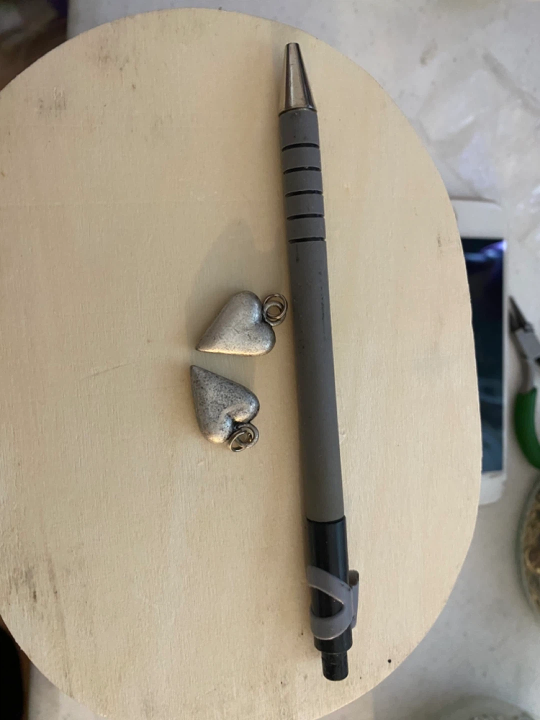 Set of 6 Heart Charms - photo 4