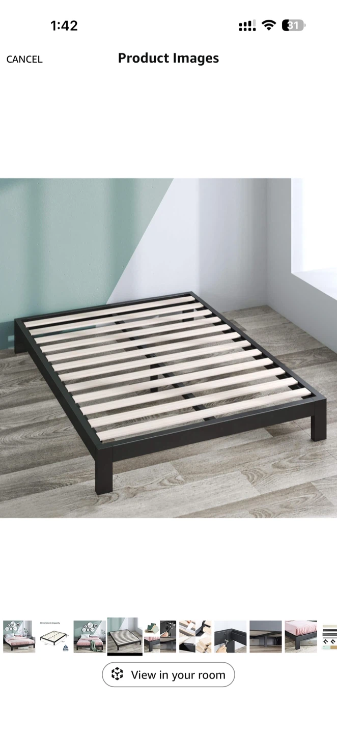2 Zinus Metal & Wood bed frame - photo 4