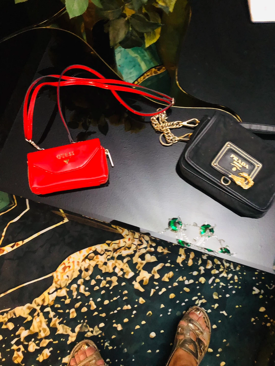 Red Guess Patent Leather Mini Bag - photo 4