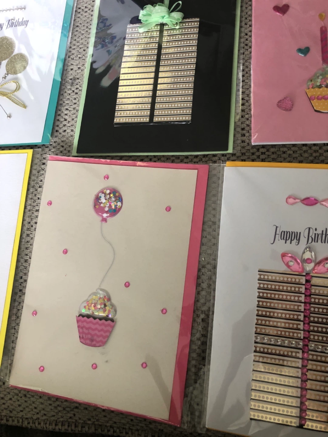 Handmade Happy Birthday Cards Lot - photo 3