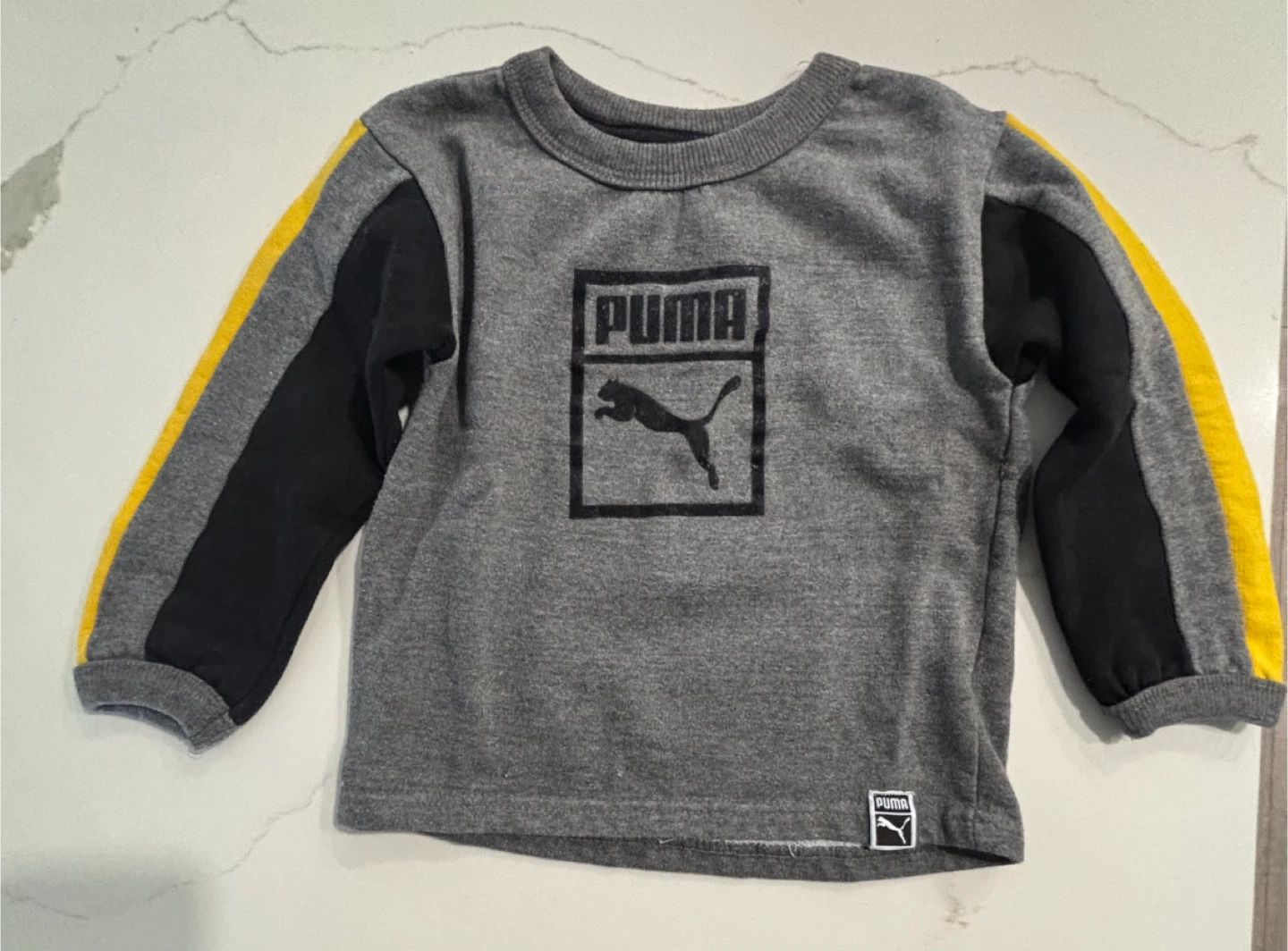Puma Grey Crew Neck Sweatshirt Size 2T