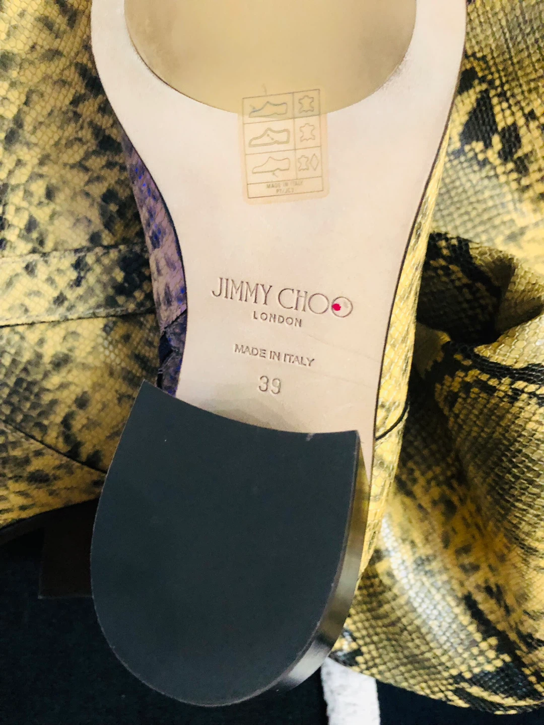 Jimmy Choo London Snake Print Knee-High  brand new Boots Size 39 - photo 2
