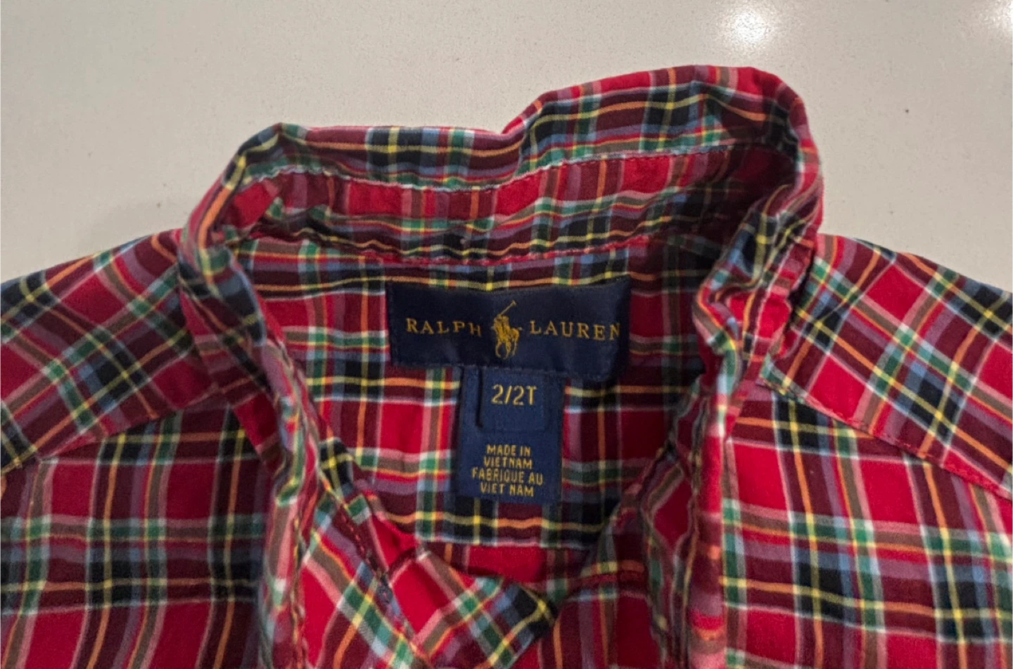 Ralph Lauren Polo Plaid Button-Down Shirt - Size 2T - photo 3