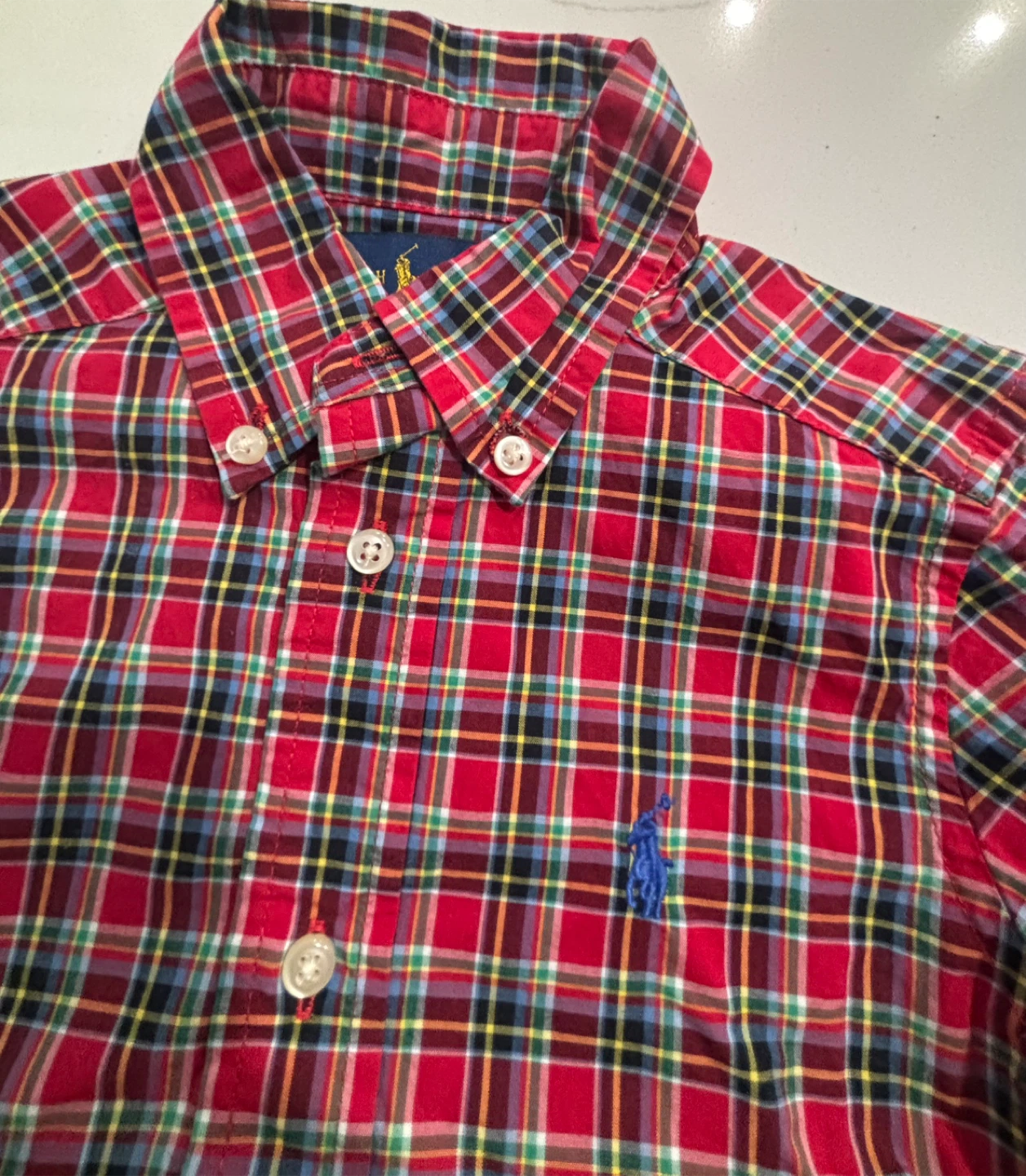 Ralph Lauren Polo Plaid Button-Down Shirt - Size 2T - photo 2