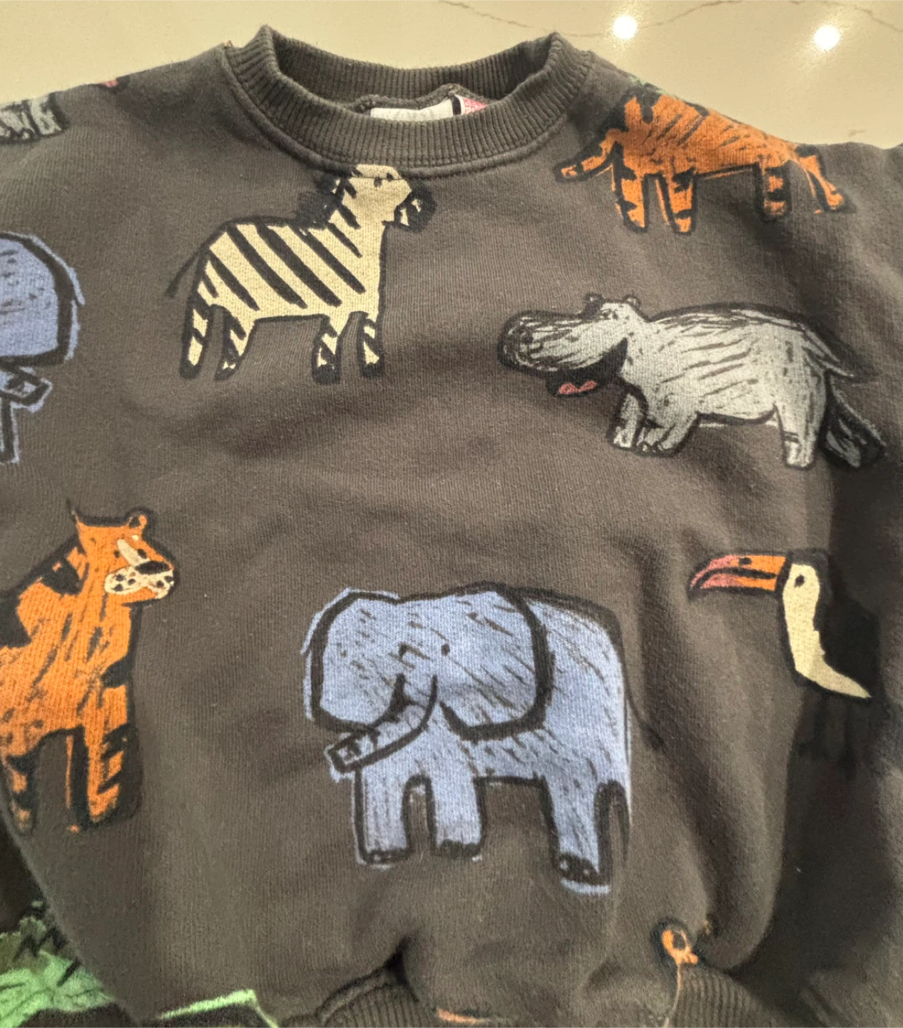 Zara Kids Sweatshirt - Animal Print - 18-24 Months - photo 2