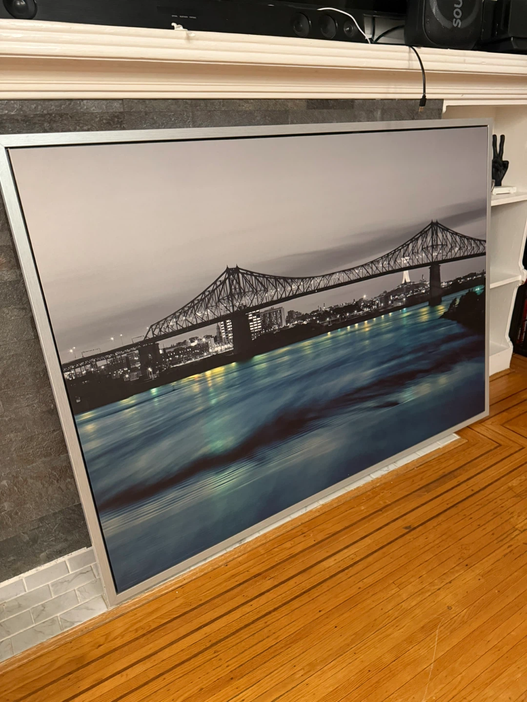 Large Framed Art Print  - Jacques Cartier Bridge Montreal - photo 2