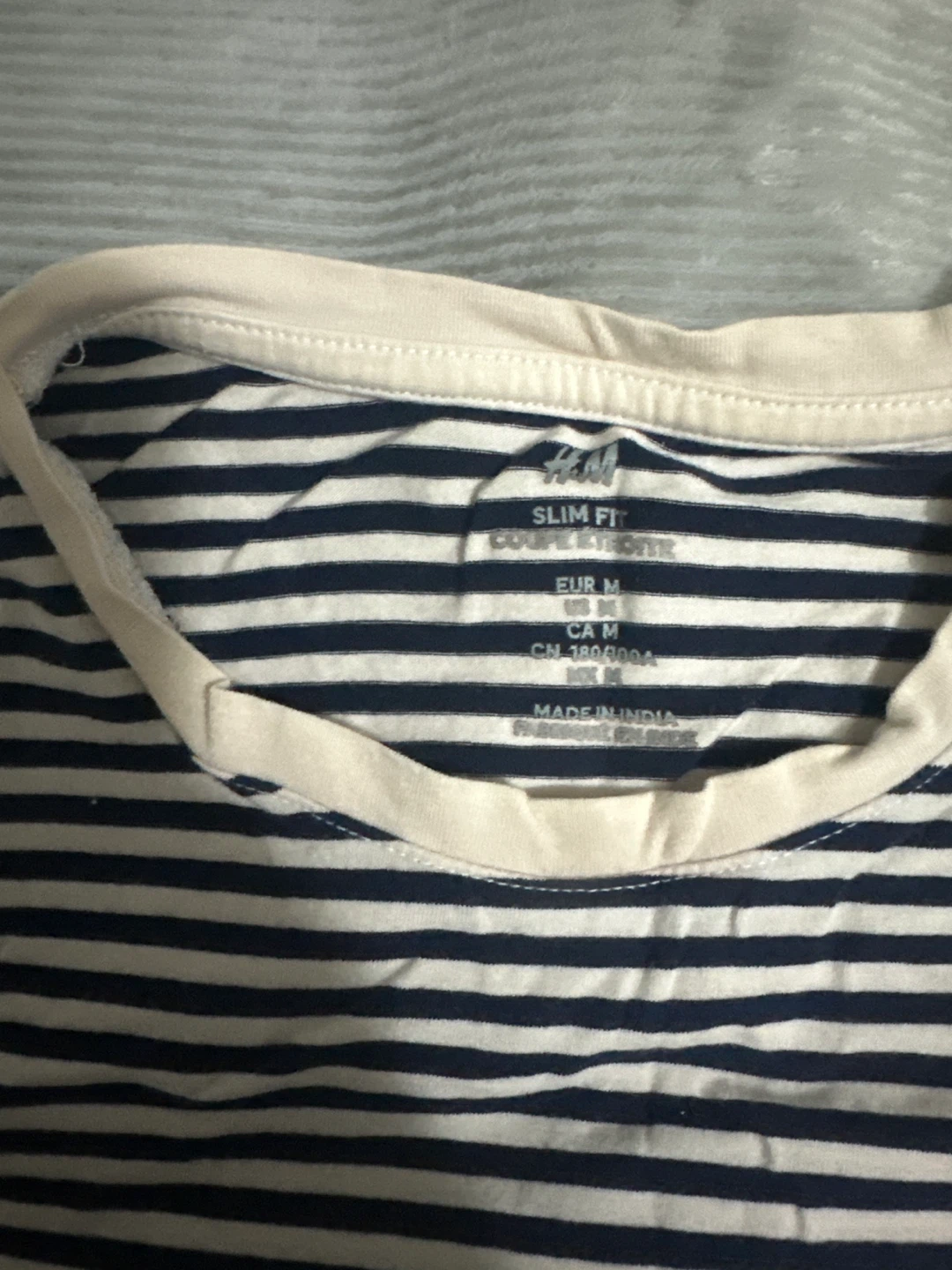 🏆H&M Slim Fit Striped T-Shirt - Medium🏆 - photo 2