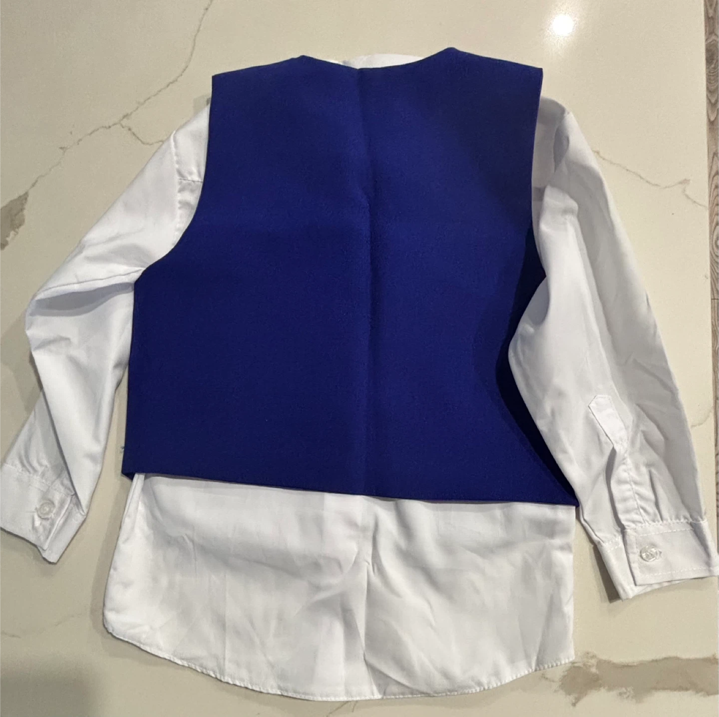 New Boys Size 3 White Shirt and Blue Vest Set - Size 3 - photo 5