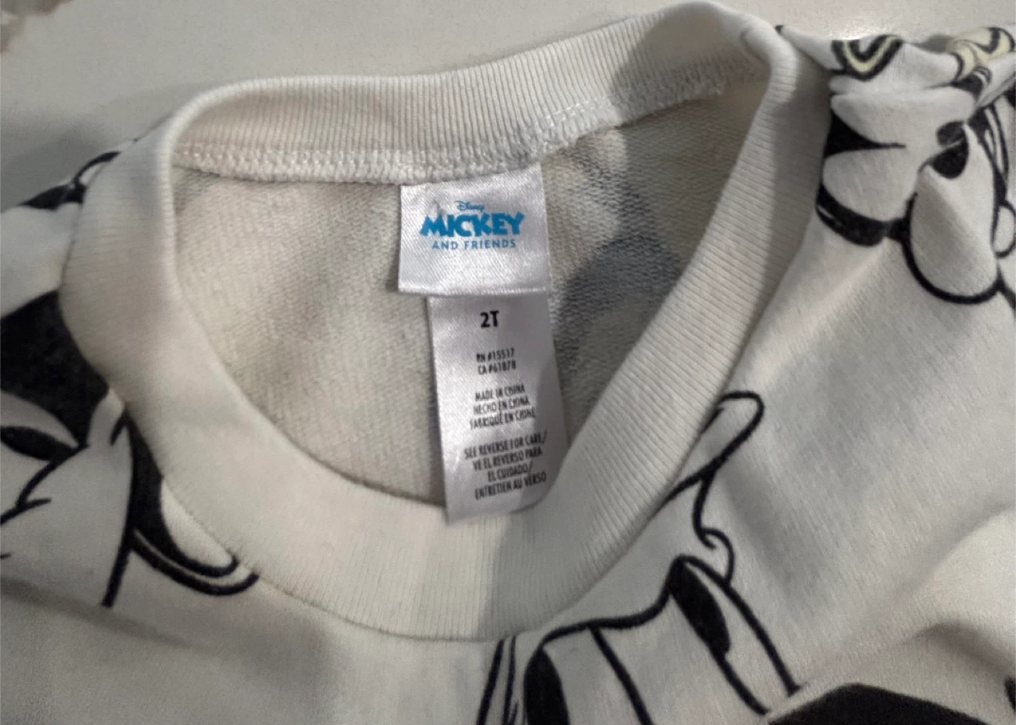 Disney Mickey and Friends 2T Sweatshirt and Shorts Set - photo 3