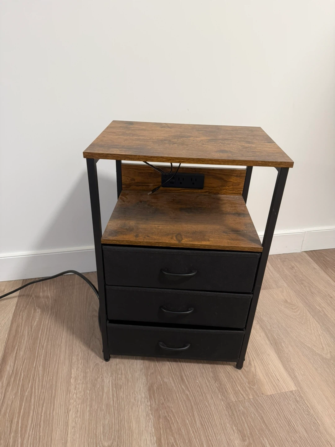 Rustic Wood Nightstand