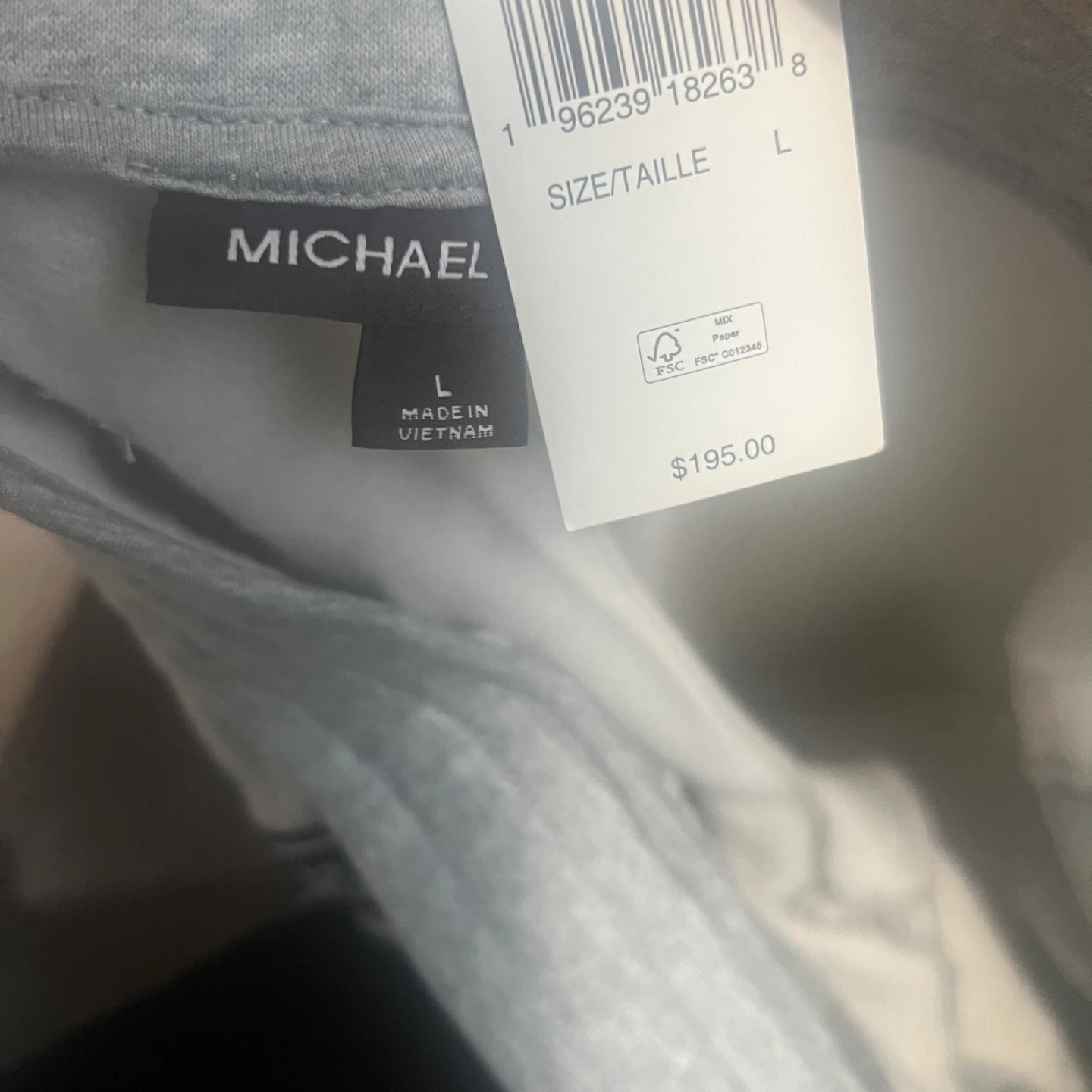Michael Kors Gray Logo Tape Sweatpants - Size L - photo 2
