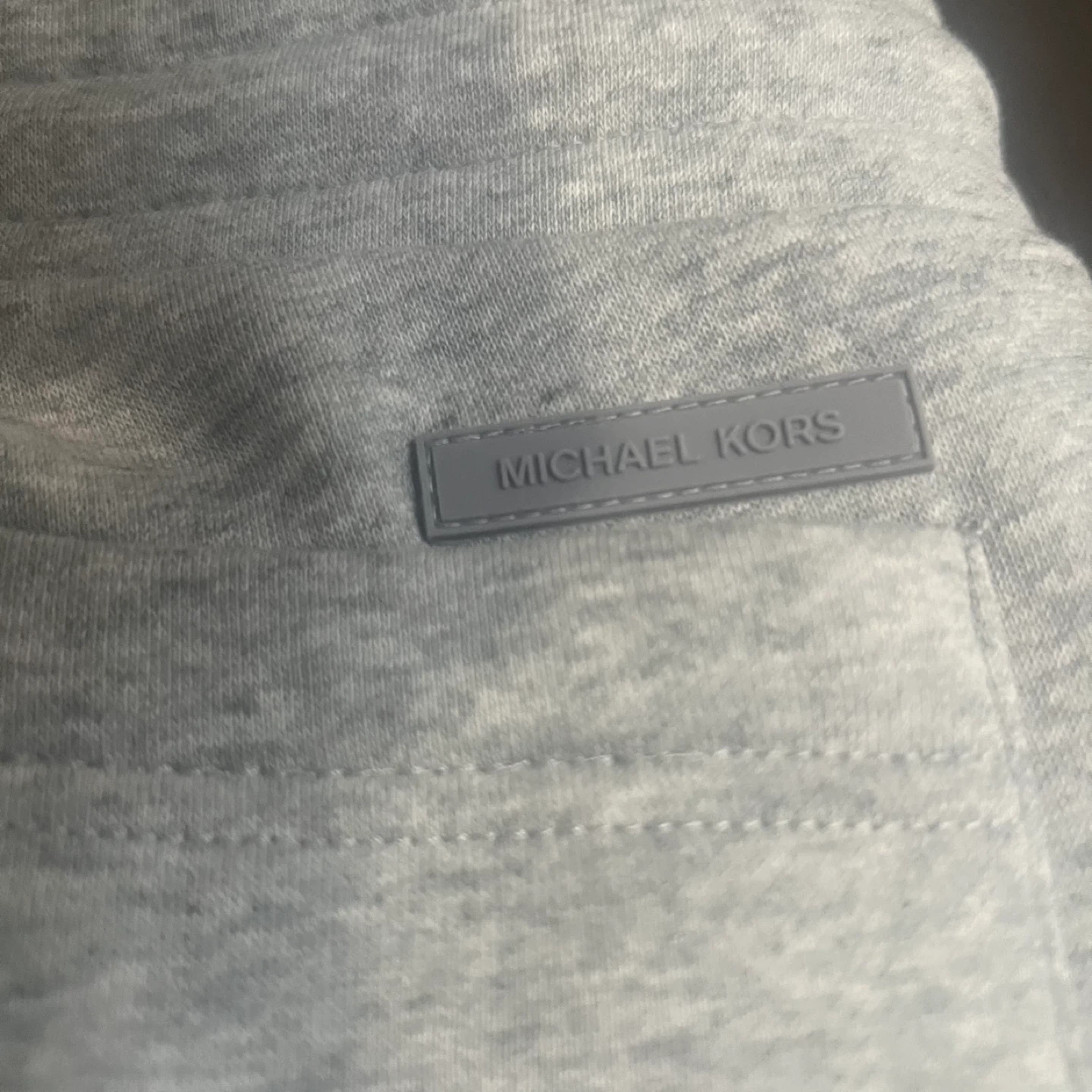 Michael Kors Gray Logo Tape Sweatpants - Size L