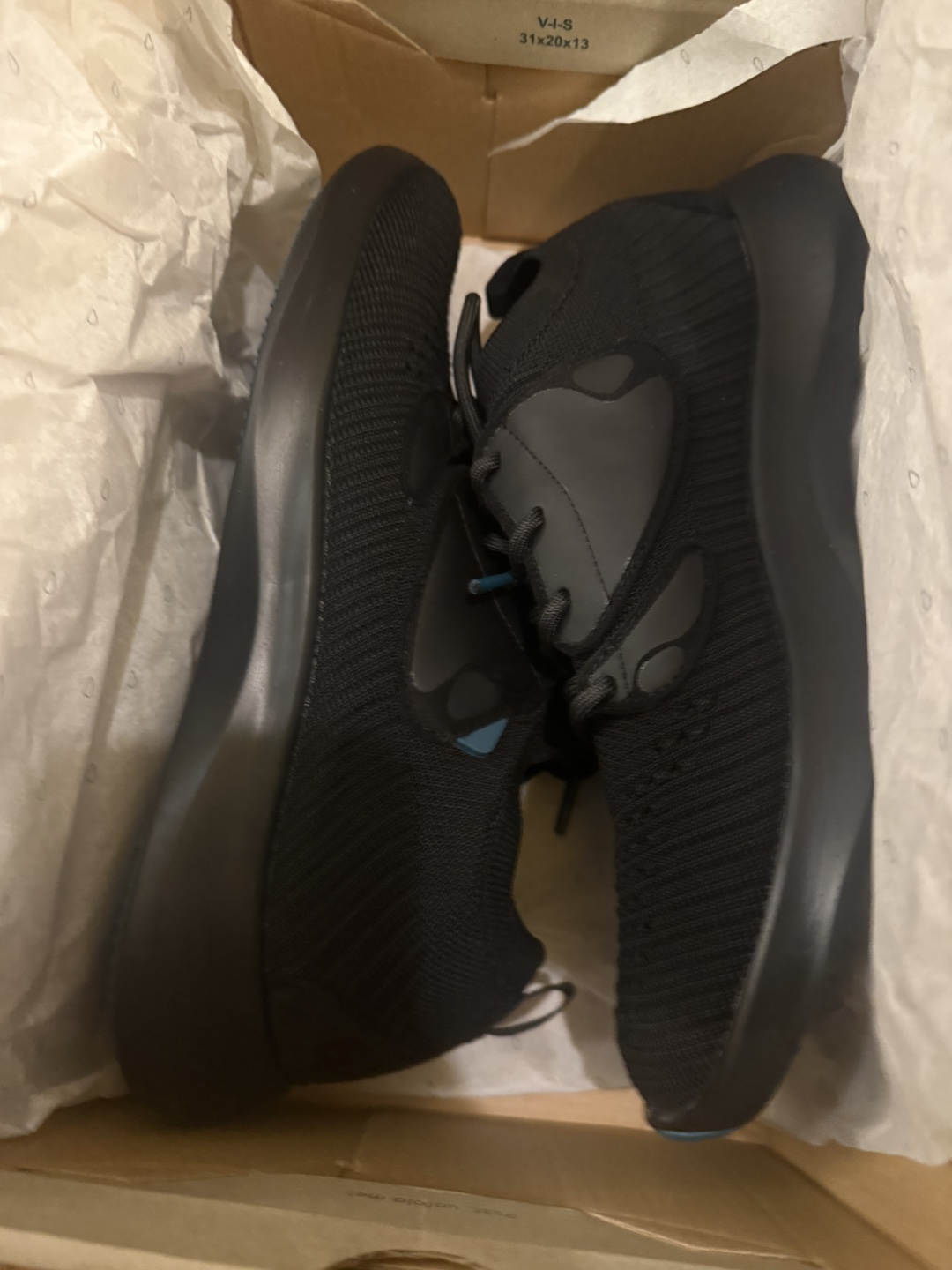 Vessi Black Knit Sneakers