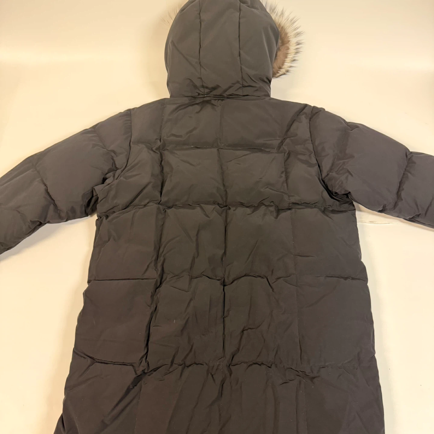 Postcard Black Puffer Coat with Fur Hood - photo 4