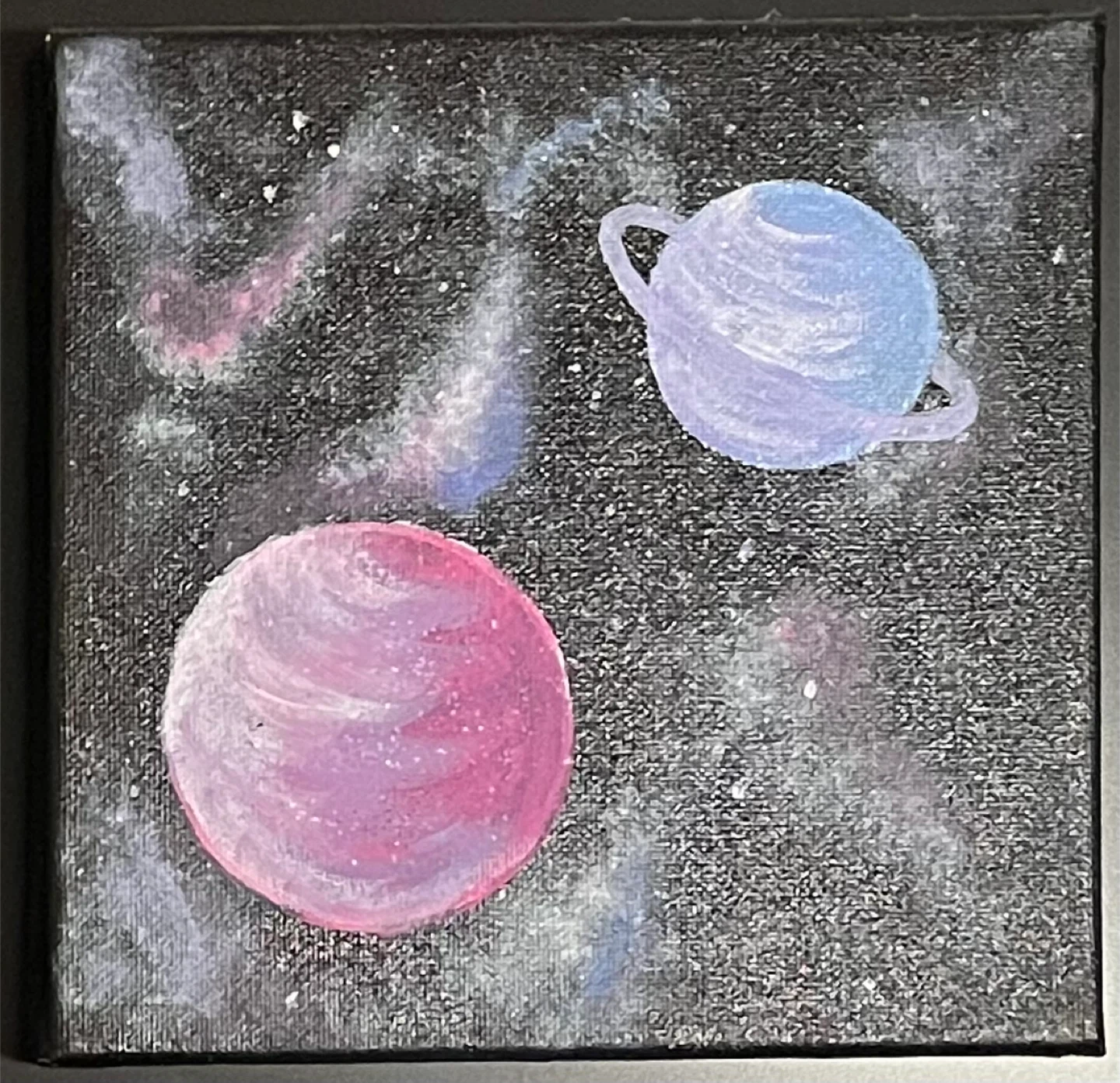 Set of 3 Space & Landscape Canvas Art