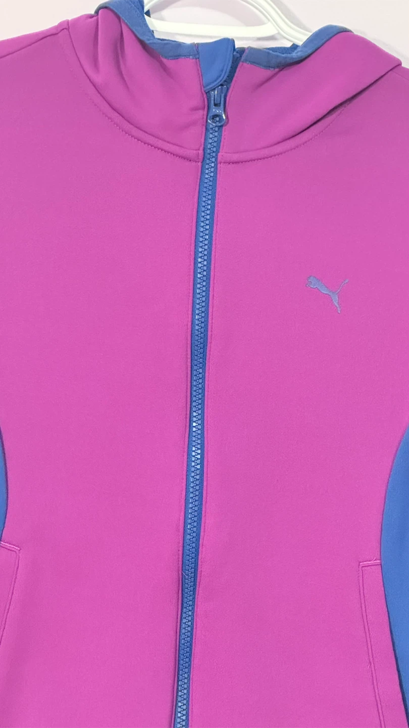 Puma Zip-Up Hoodie - Purple & Blue - photo 2