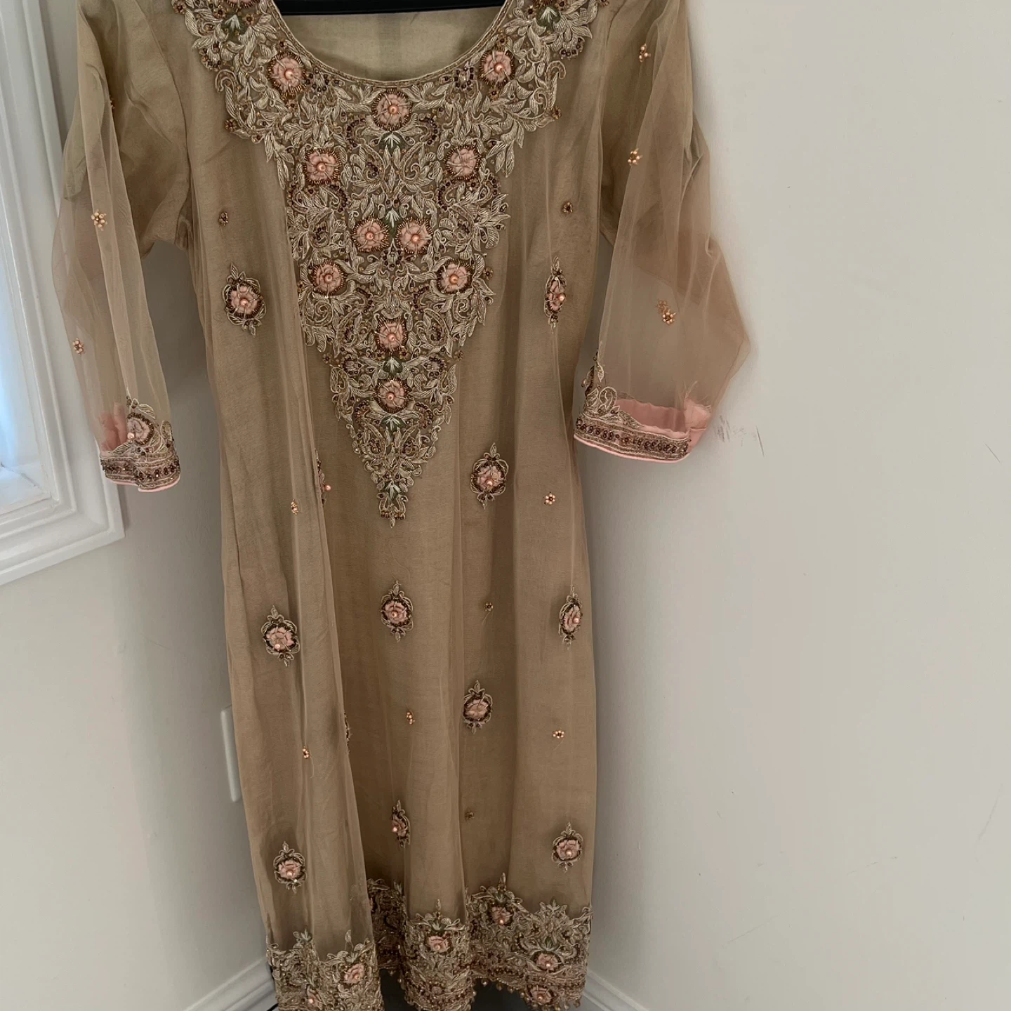 Embellished Kameez with Dupatta