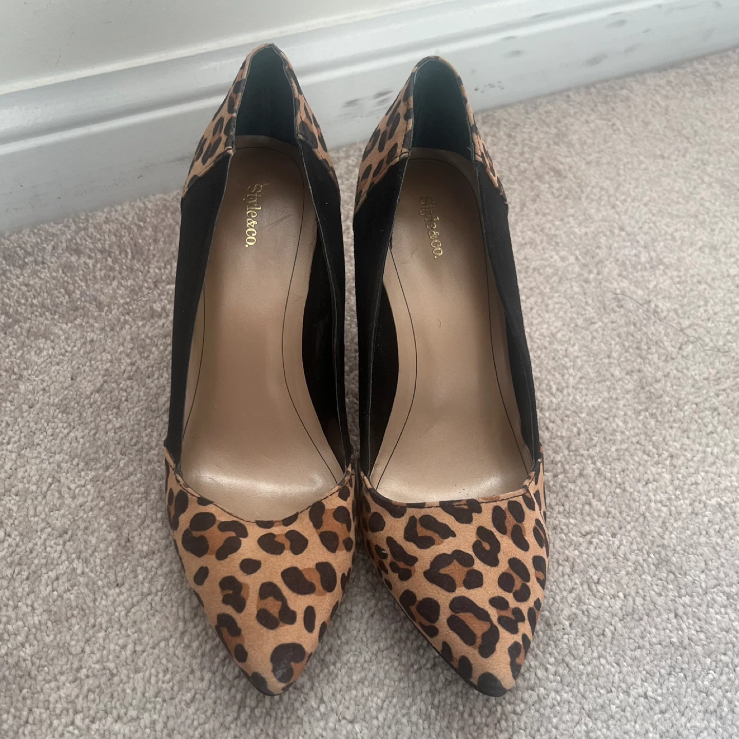 Style & Co. Leopard Print Heels