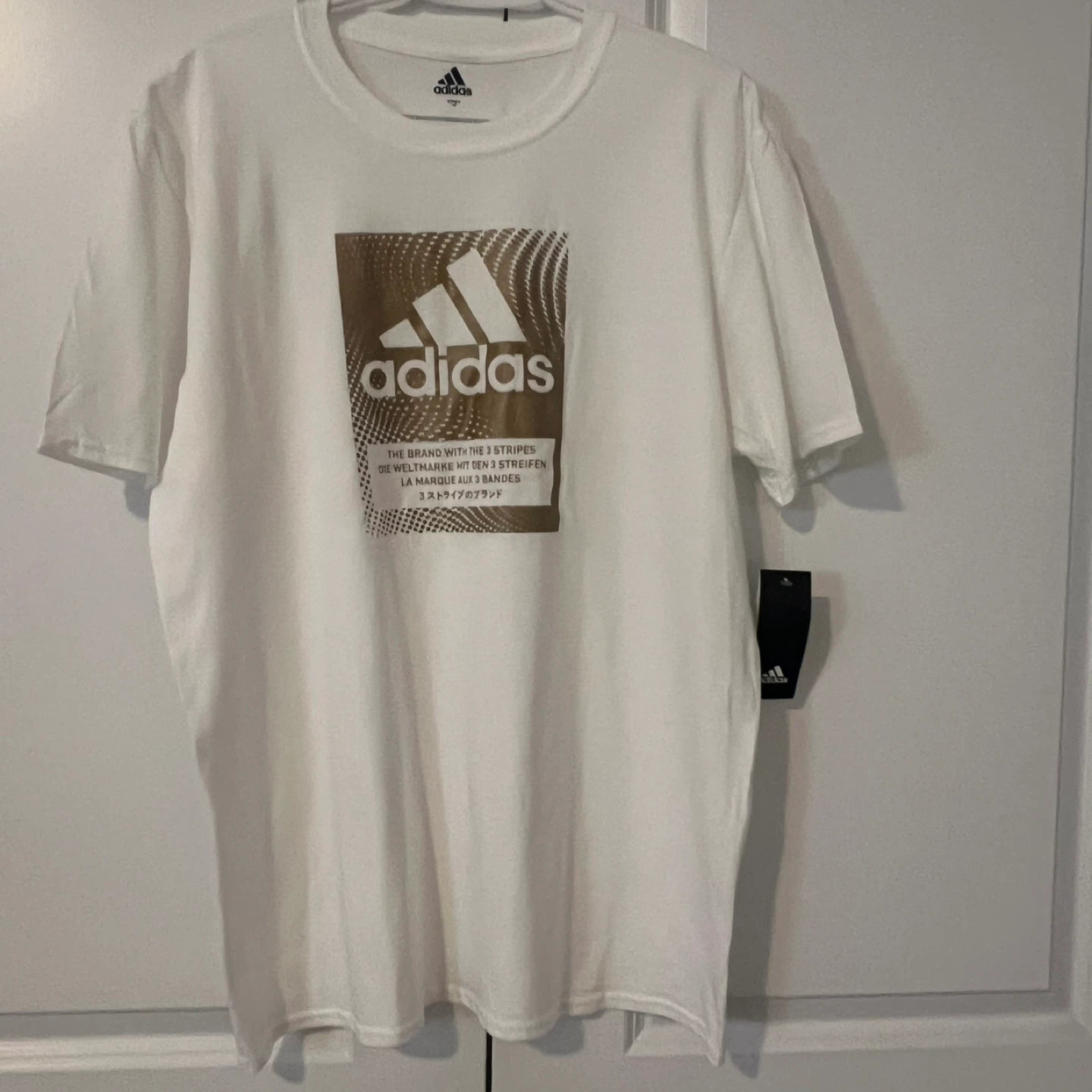 Adidas White Graphic T-Shirt - photo 3