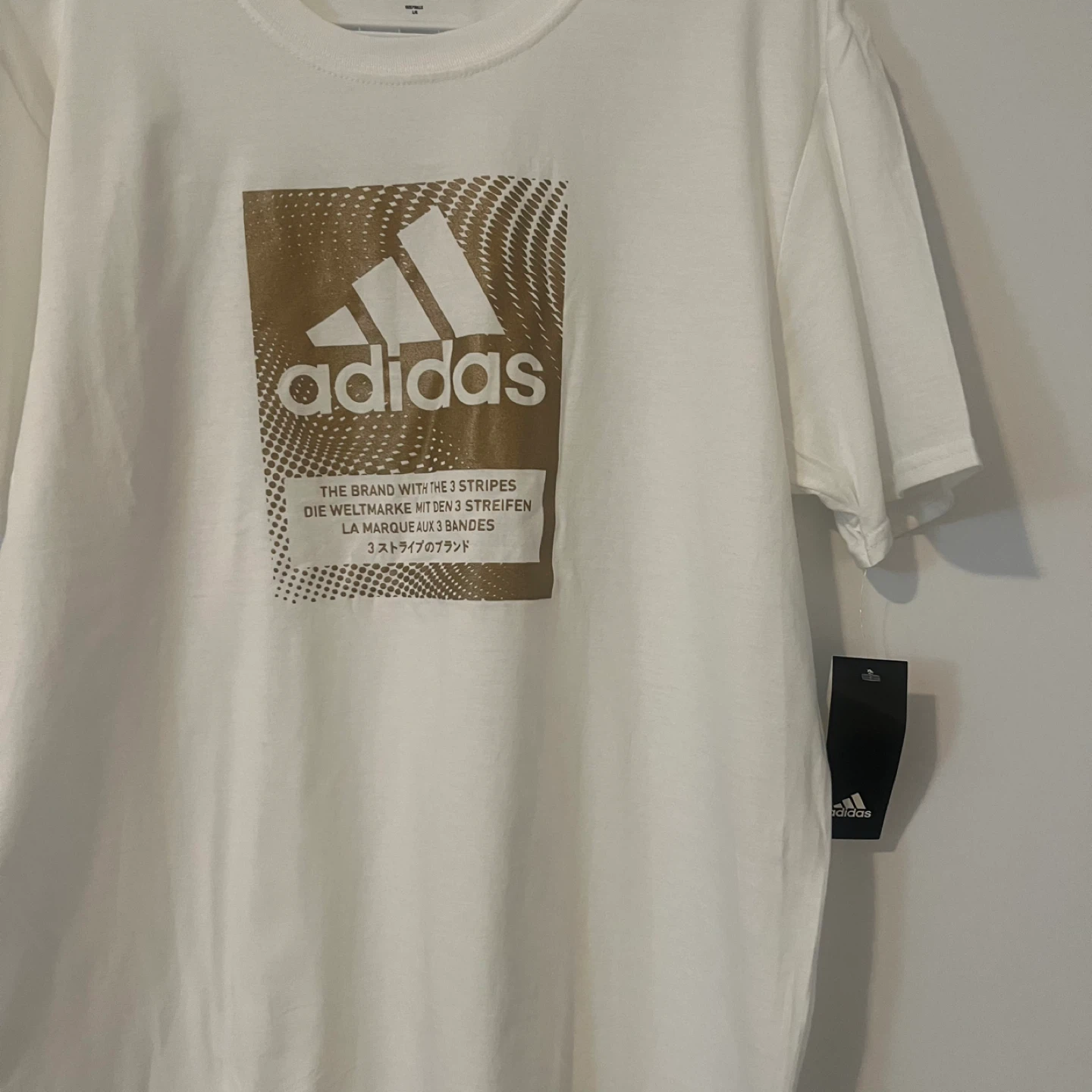 Adidas White Graphic T-Shirt