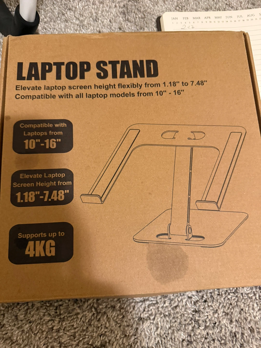Adjustable Aluminum Laptop Stand - photo 2