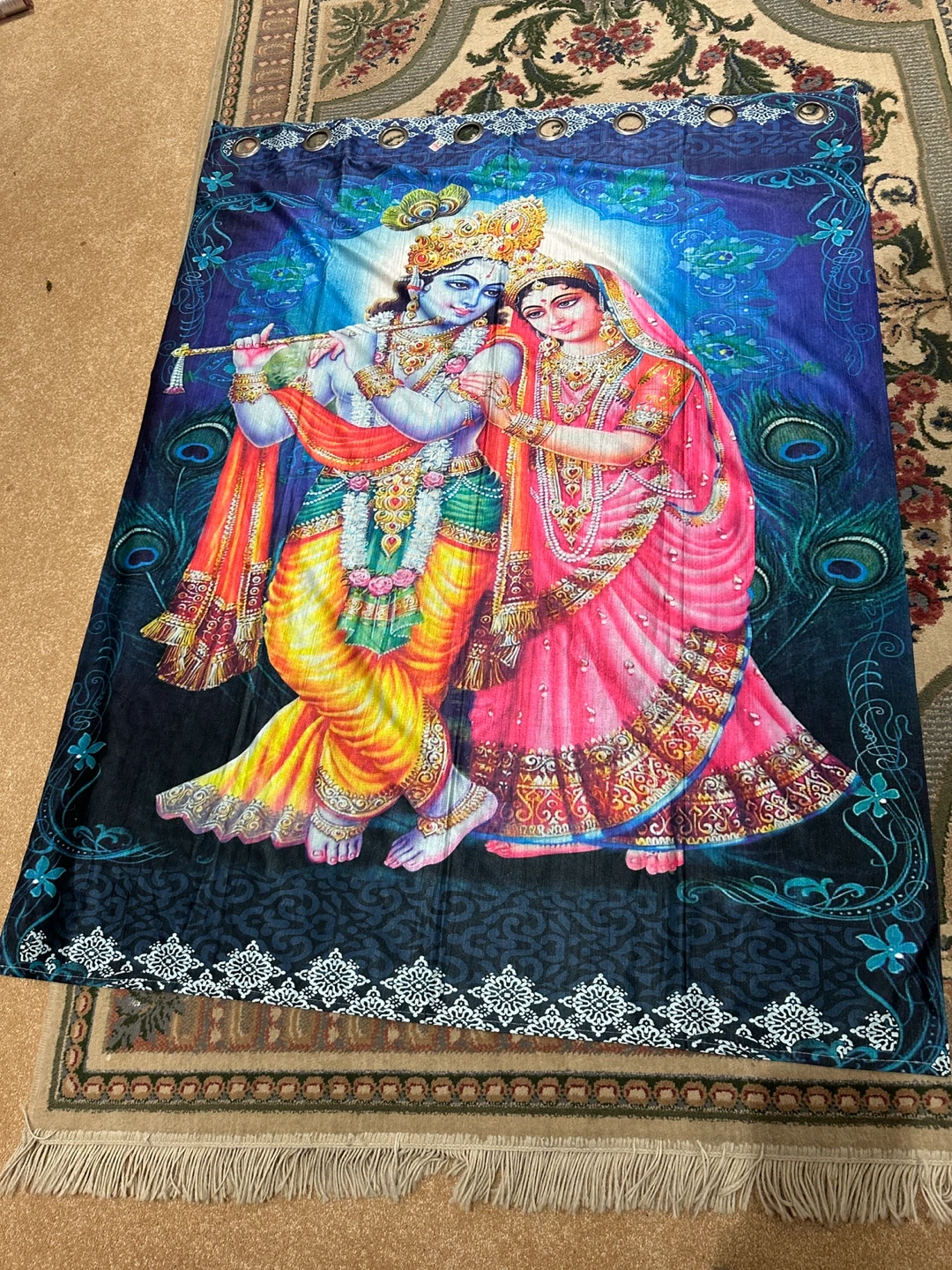 VOK Curtains Krishna Radha Print - 4-5
