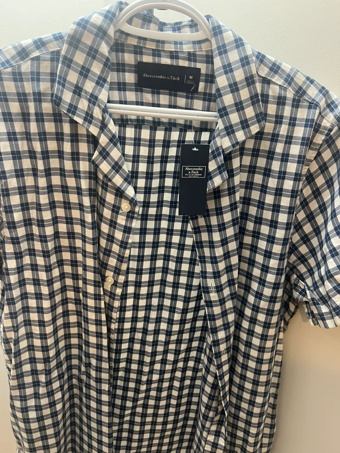 Abercrombie & Fitch Men's  Shirt - Blue/White - photo 2