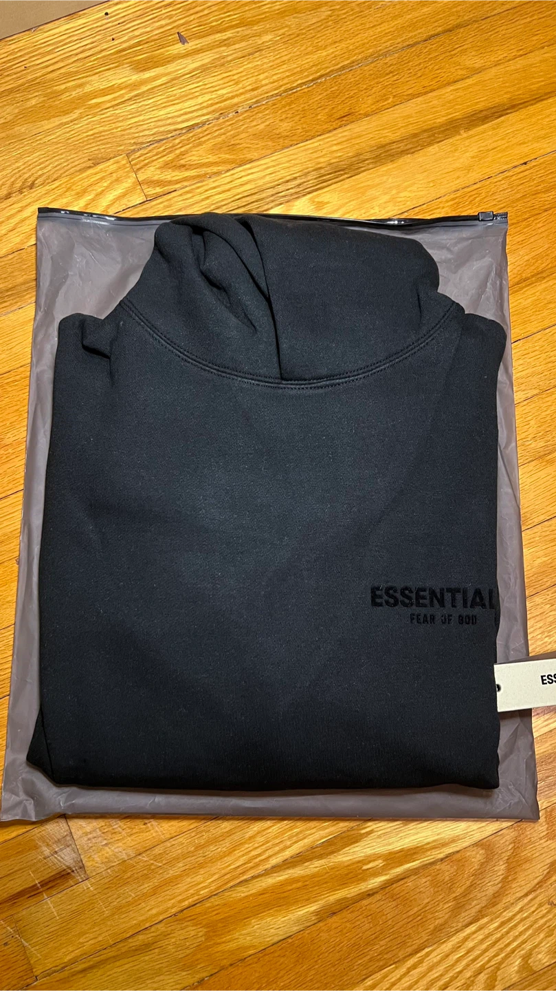 Fear of God Essentials Hoodie Black