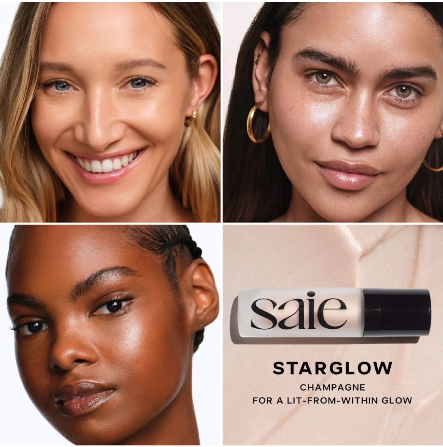 🆕 SAIE Glowy Super Gel Illuminator in Starglow 5 ml - photo 4