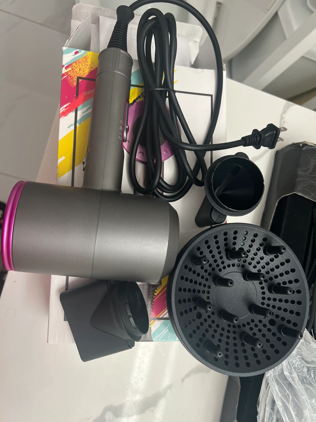 Professional Hair Dryer with Attachments