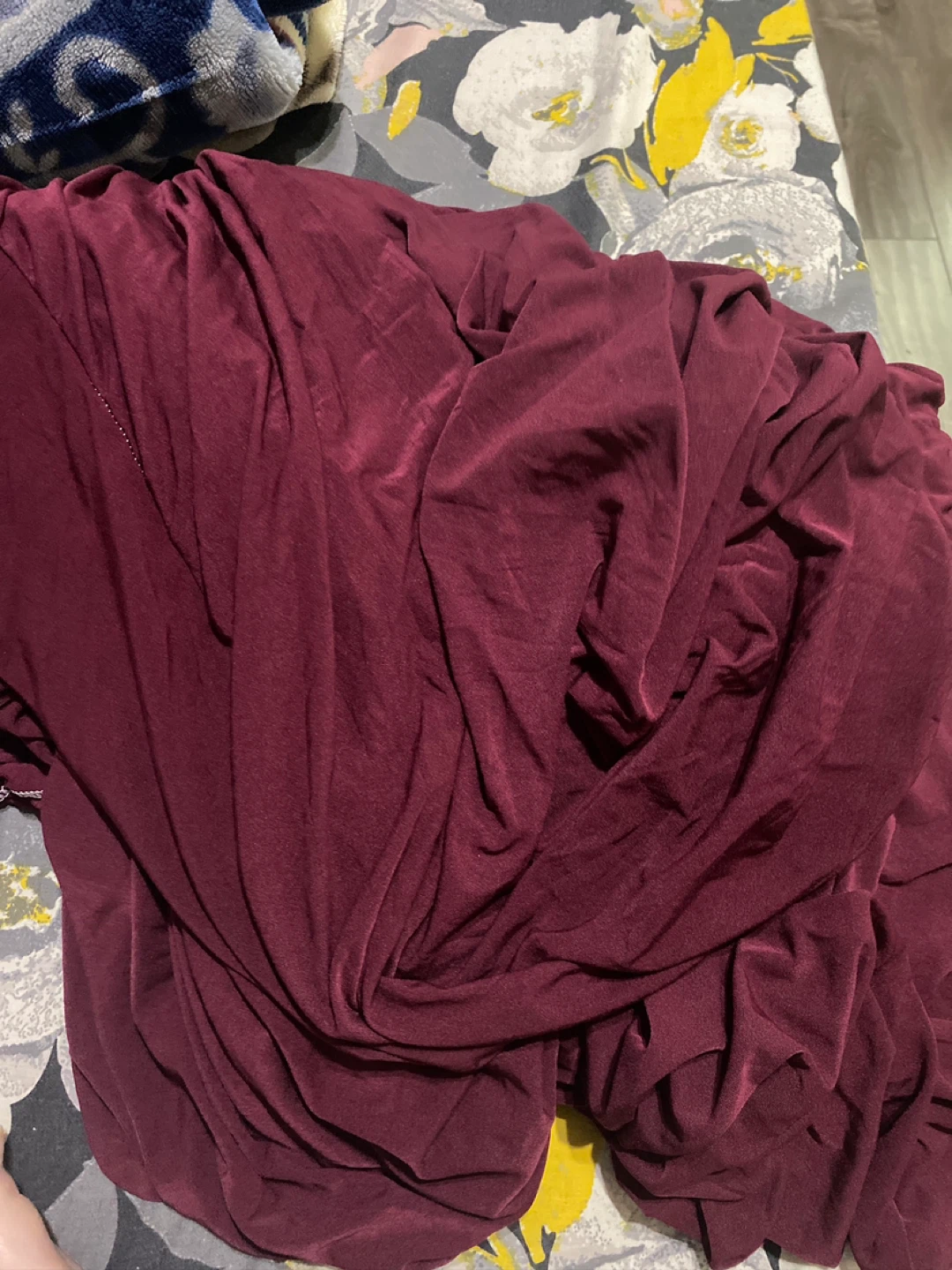 L-Shaped Sectional Sofa Cover - Burgundy - photo 2
