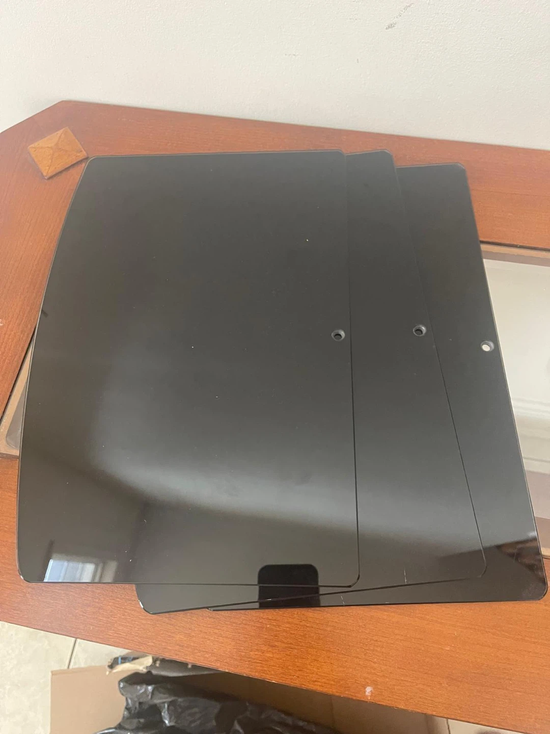 Black Glass TV Shelves - photo 3