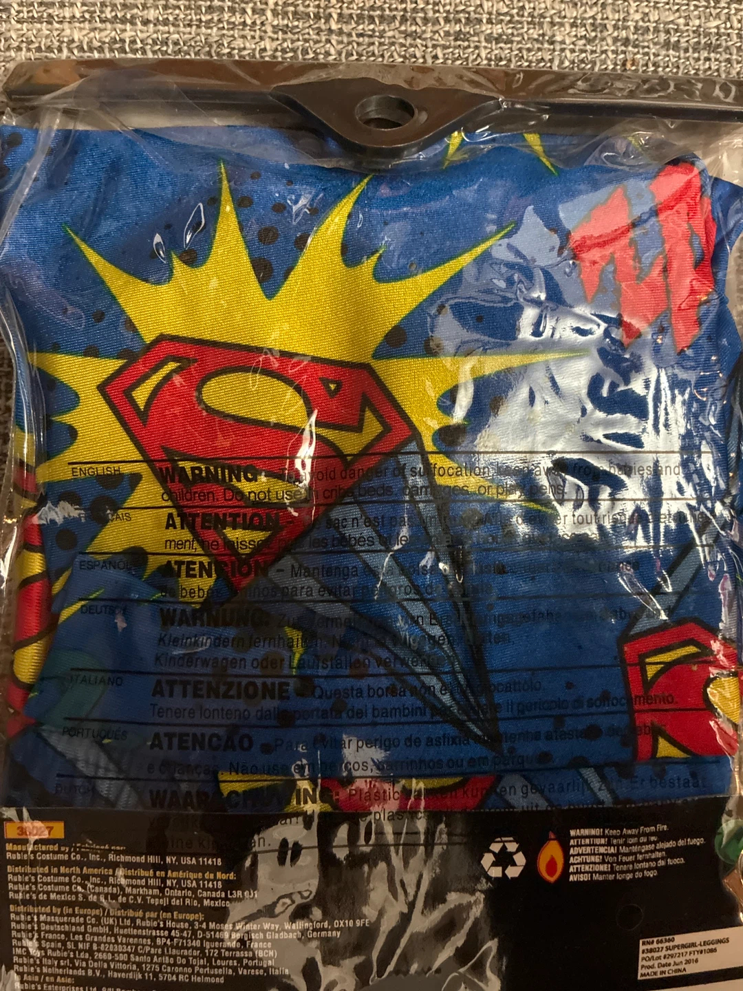New Rubies Supergirl Adult Leggings - photo 3