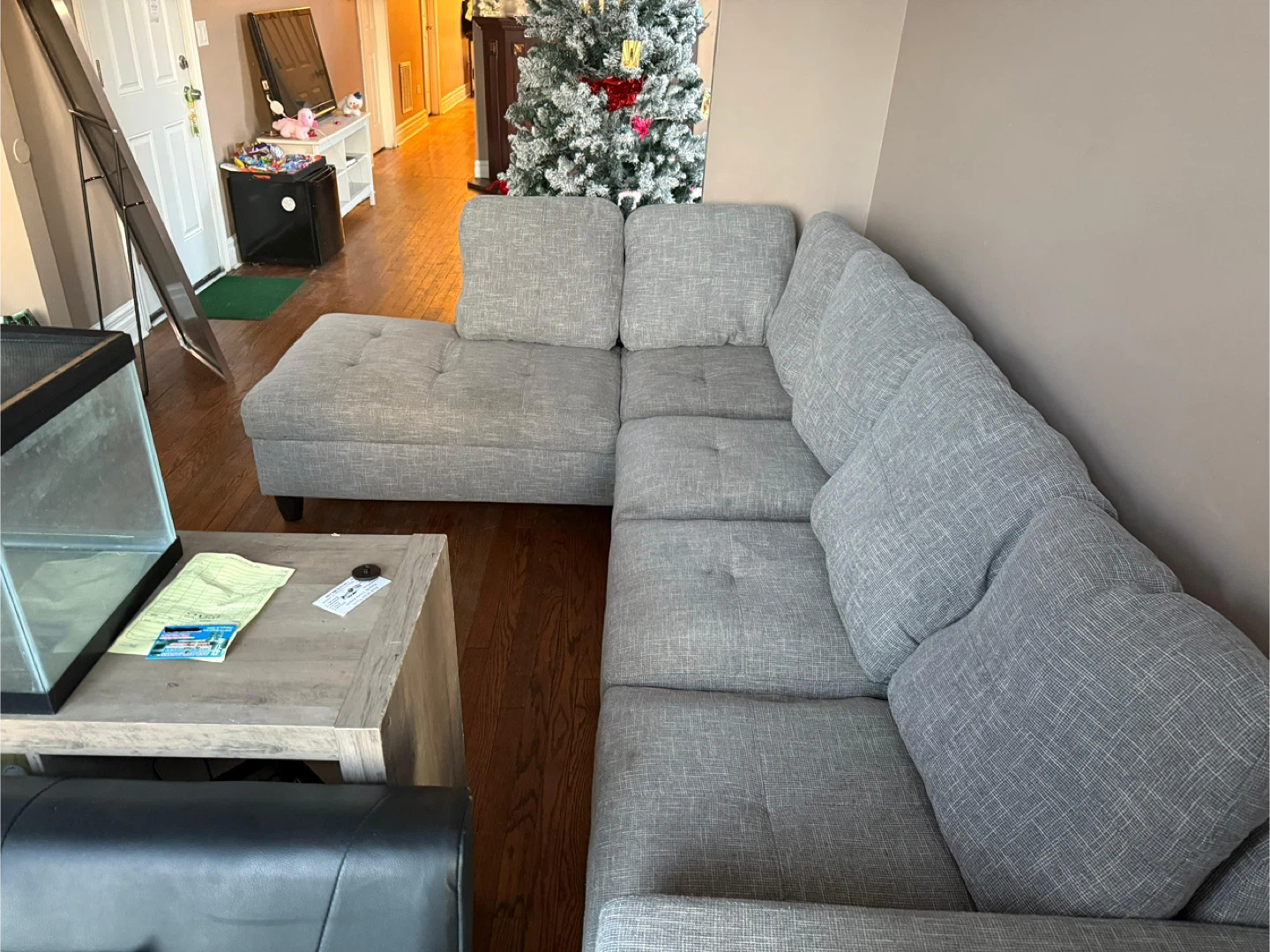Gray Sectional Sofa - photo 4