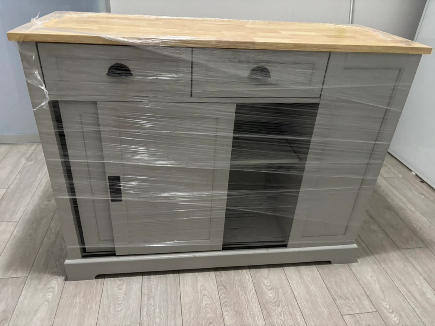 Like new - Kitchen Island w/ leaf - Original price $530