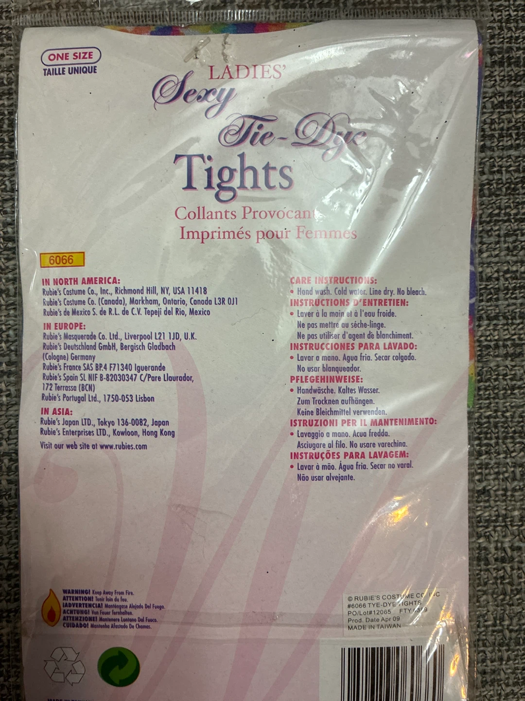 New Rubie's Secret Wishes Ladies Tie-Dye Tights - photo 2