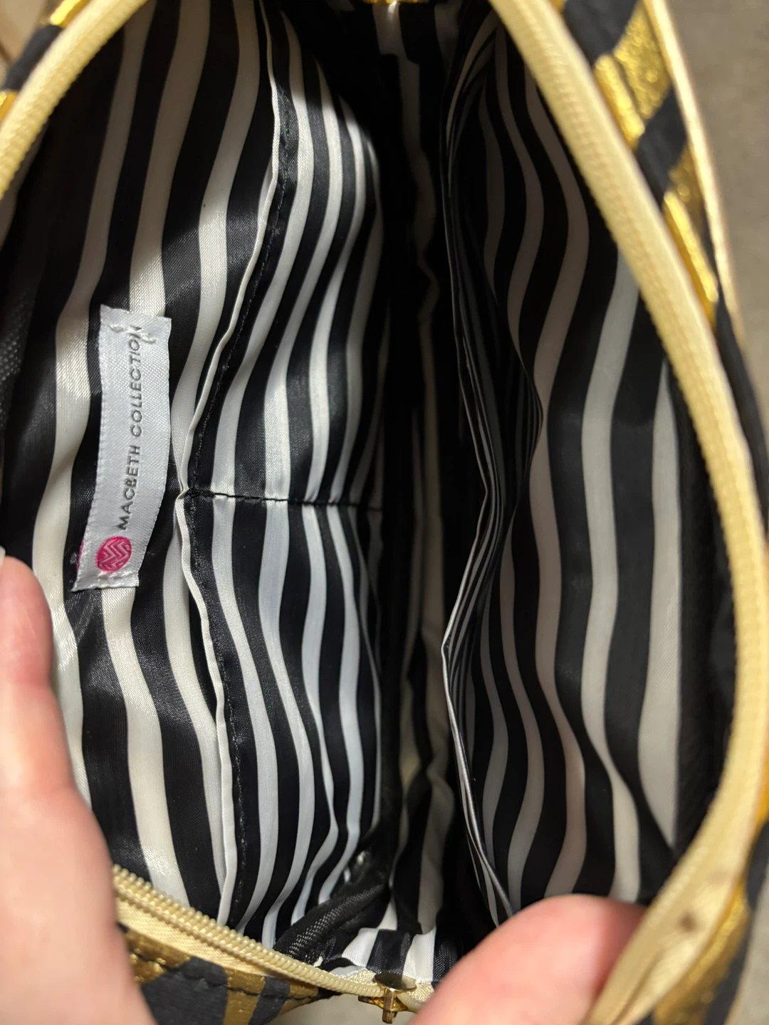 Macbeth Collection Zebra Print Cosmetic Bag - photo 3