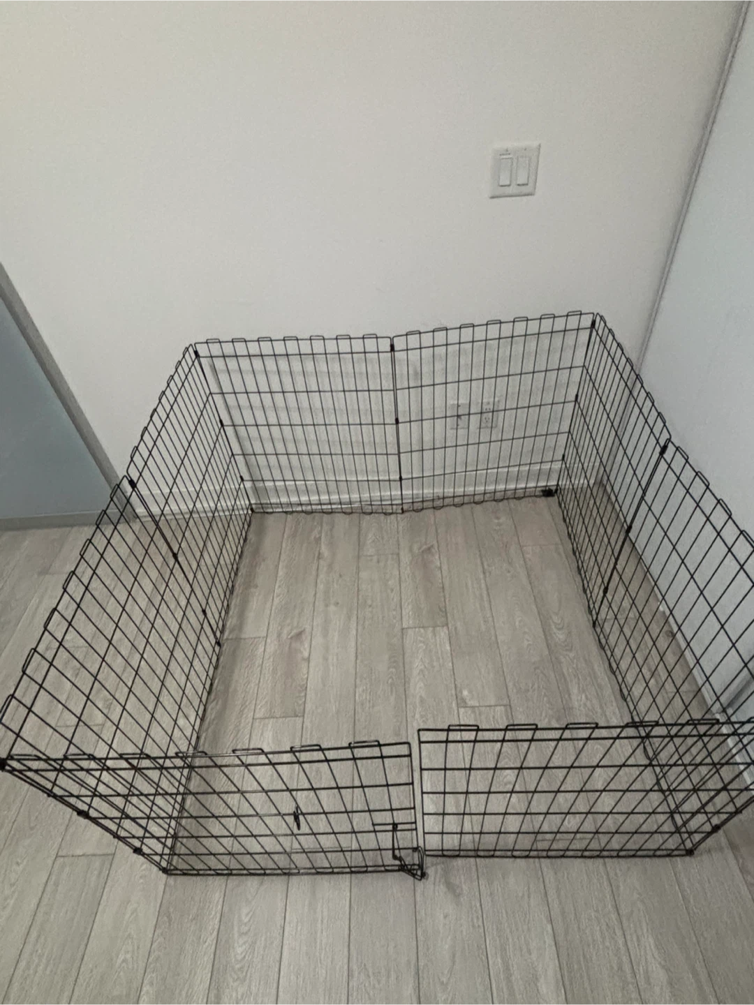 Foldable/Adjustable Wired Pet Playpen with Door - photo 3