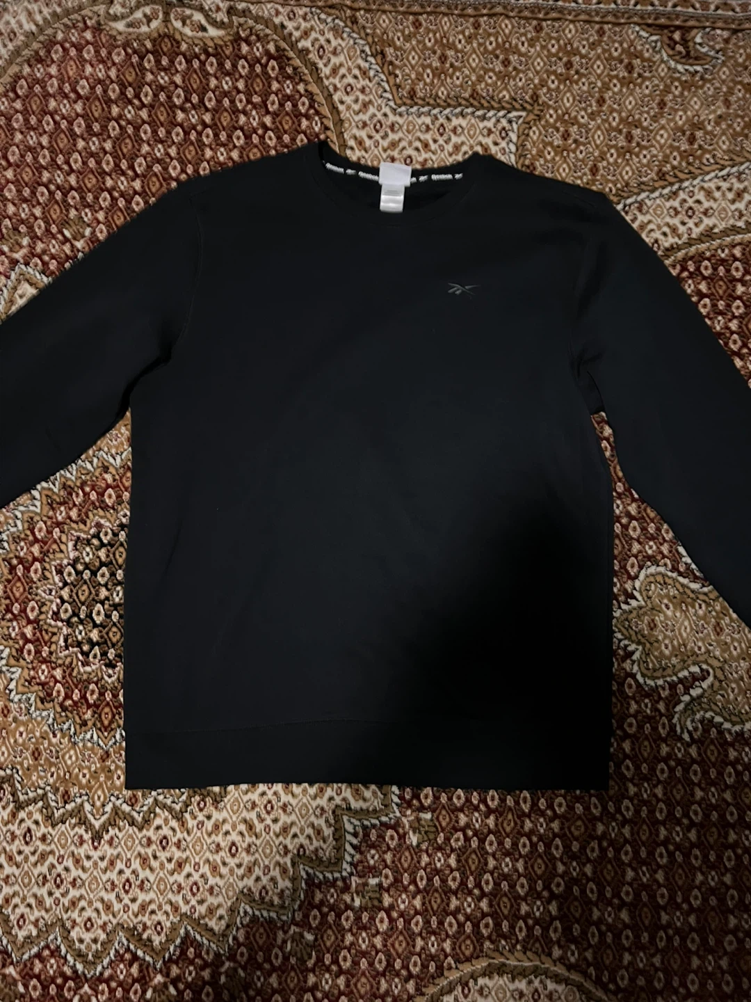 Reebok Black Crewneck Sweatshirt Man