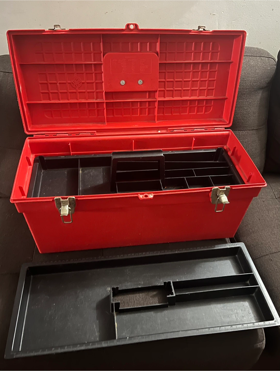 Red Toolbox with Trays