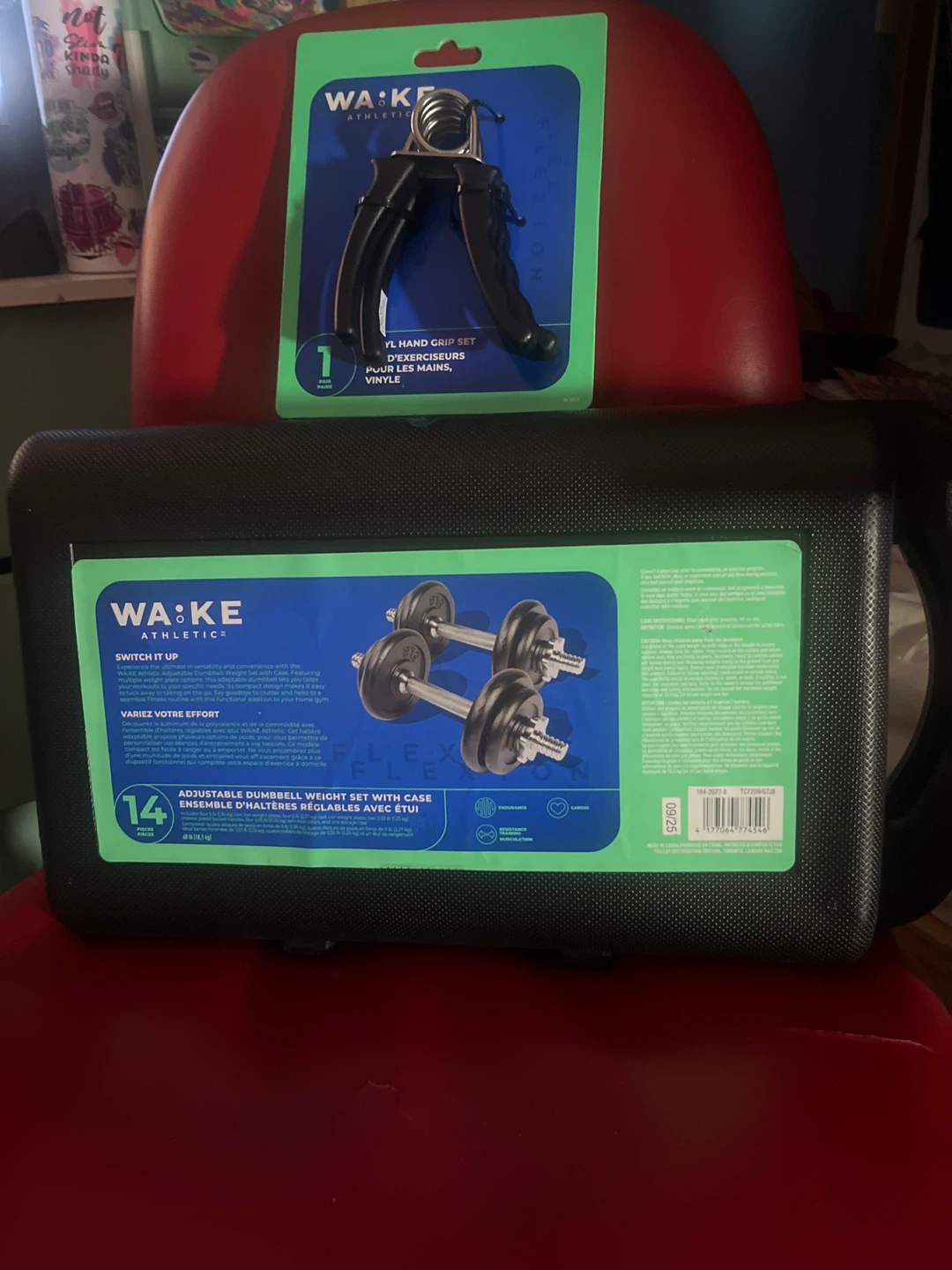Dumbbell Weight Set with Case and Hand Grip Set